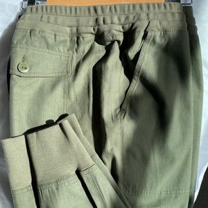 CAbi Marathon Army Green Jogger Pants XL